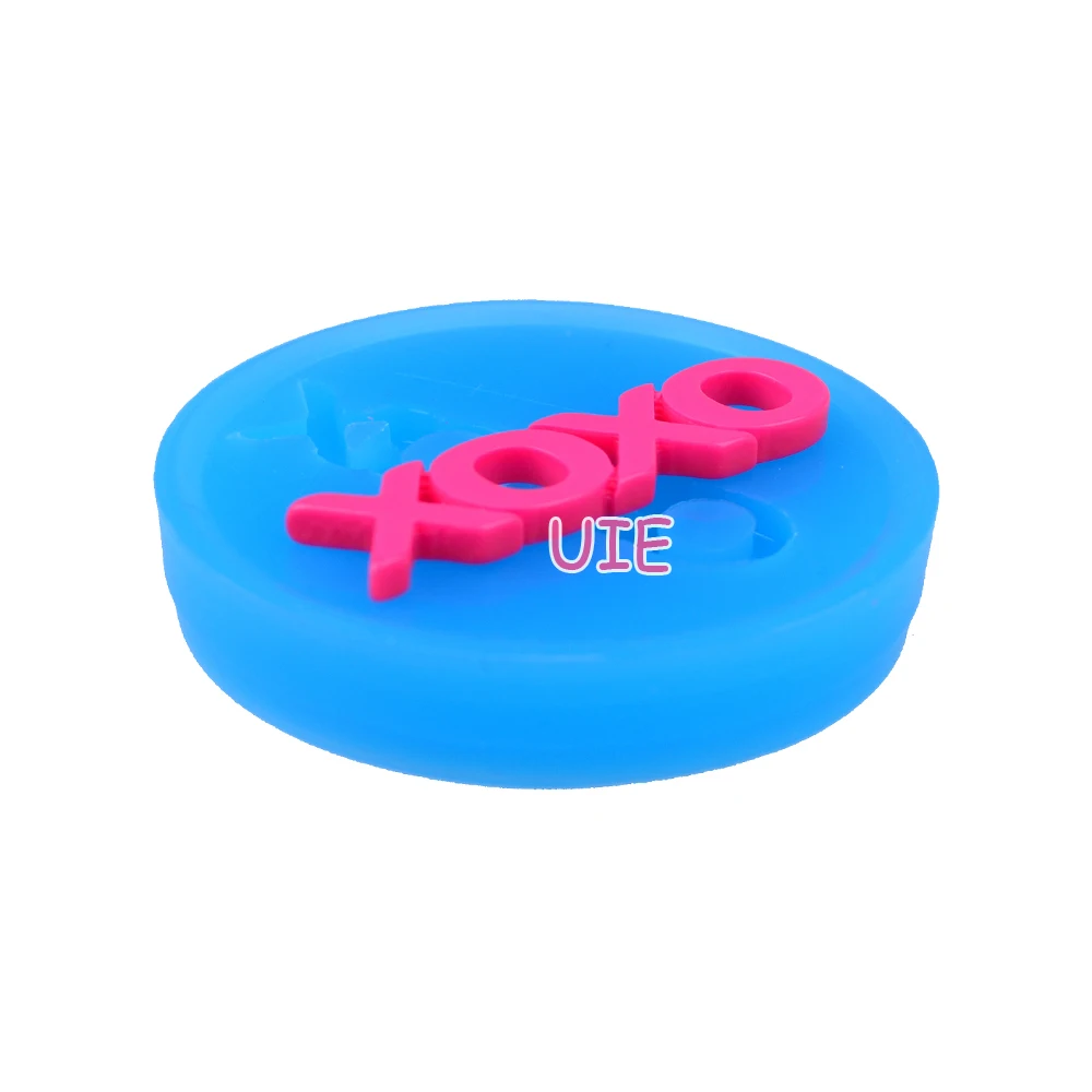 PYL605U 42 4 мм большая XOXO Гибкая силиконовая форма-для помадки украшения торта