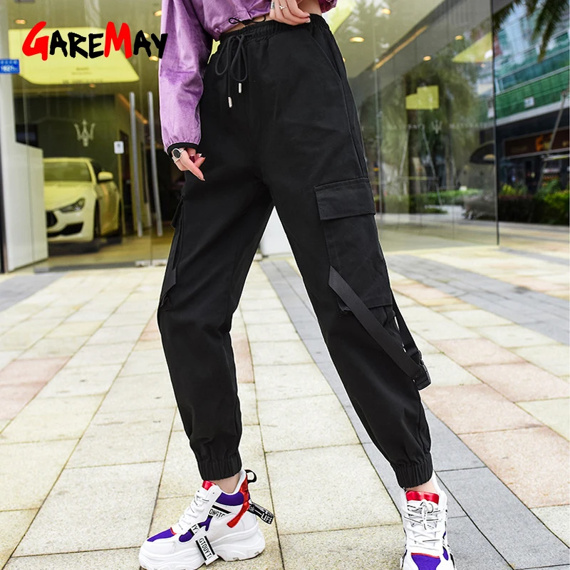 Womens Khaki Cargo Pants Harem Military Loose Baggy Women Cotton Hip Hop Women'S Sweatpants And Joggers | Женская одежда