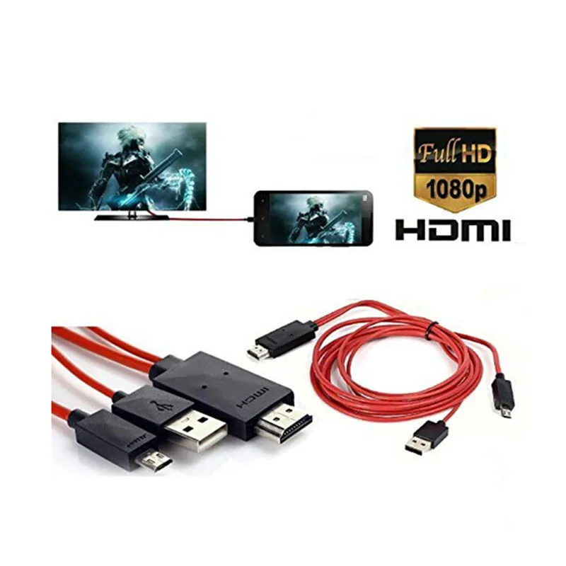 1080P Full HD Micro USB к HDMI кабель адаптер для Android смартфонов Samsung Galaxy S5 S4 S3 Note 8 3|Кабели
