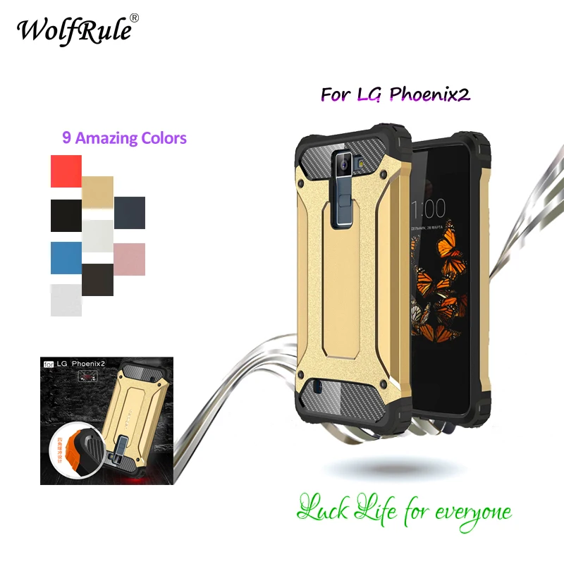 WolfRule для крышки LG K8 чехол TPU и PC Броня противоударный телефона Phoenix 2 Escape 3 Чехол K350
