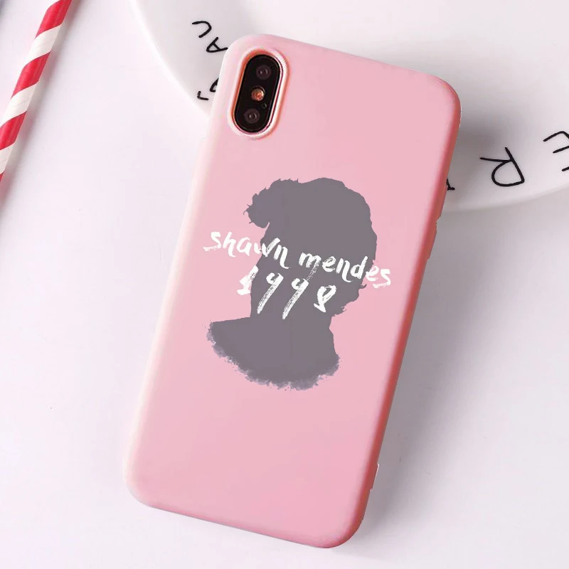 TPU 1998 Shawn Mendes розовый матовый чехол для телефона с рисунком для iPhone 6 6S 7 7Plus 8 8Plus X XS 11 ProMax пластиковый чехол для iPhone 7 Чехол - Цвет: TPU