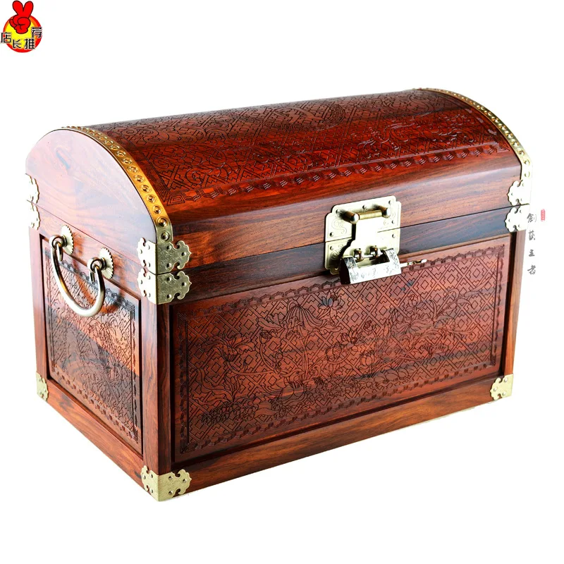 Лаос палисандр коробка ювелирных изделий резные красного дерева мебель