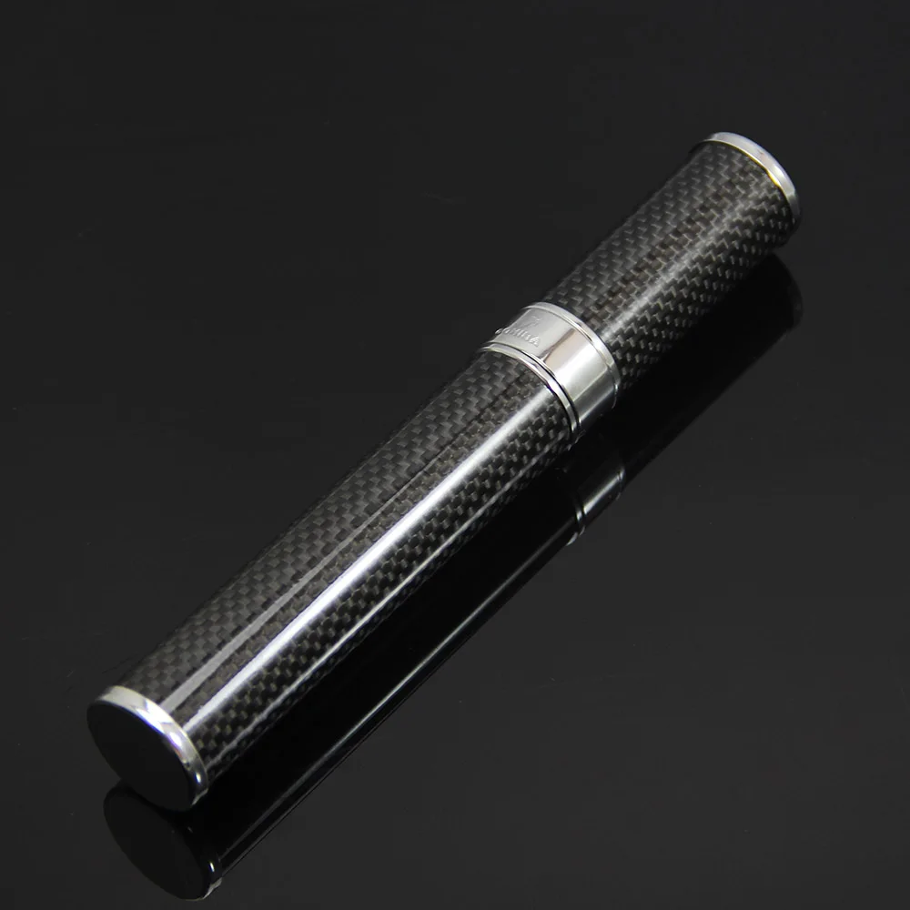 COHIBA Черный углеродного Волокно Бронзовый изысканные сигары трубки держатель