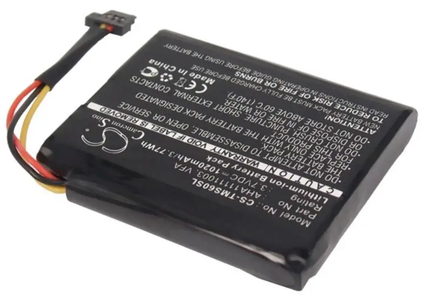 Cameron Sino 1020mah battery for TOMTOM 4EN6.001.02 4EN62 4EN62. Start 60 EU M VIA 1605 AHA11111003 VFA batteries | Мобильные