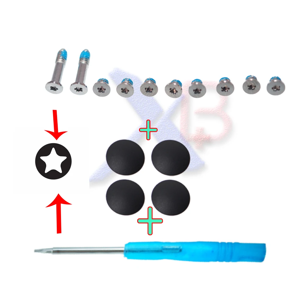 Новинка 4 шт./лот чехол с резиновой подошвой комплект для ног + винты инструменты