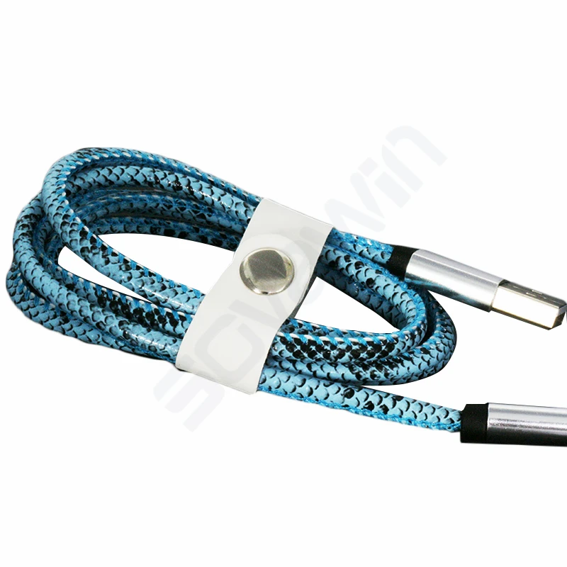 Micro USB кабель для зарядки и передачи данных в Форме Змеиной кожи 1 м 4 цвета |