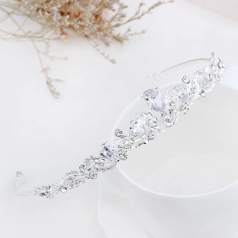muylinda Classic Bridal Crystal Tiara And Crown Flower Vine Hair Accessories For Women Wedding Headband Tiaras
