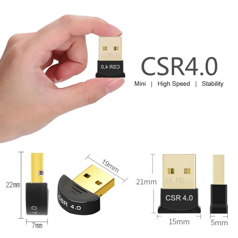 Беспроводной Bluetooth передатчик приемник USB Bluetooth адаптер мини USB 4,0 ключ для компьютера динамик CSR 4,0(A523