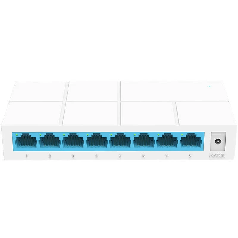 Мини S108M 8 портов Ethernet коммутатор маленький и умный настольный 8*10/100 Мбит/с RJ45