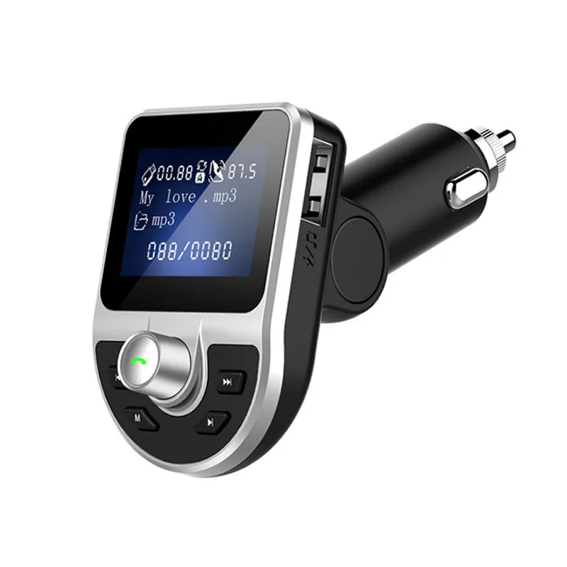 JaJaBor fm-передатчик Bluetooth автомобильный комплект громкой связи AUX аудио MP3 музыкальный плеер A2DP двойной USB зарядное устройство Автомобильный fm-модулятор