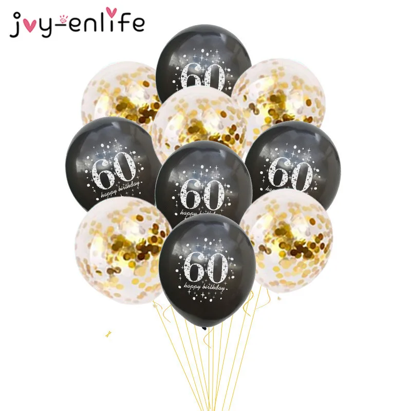 JOY-ENLIFE 10pcs Inflatable Confetti Balloons 12inch Latex Balloons 30 40 50 60 Years Birthday Party Adult Foil Helium Balloons
JOY-ENLIFE 10pcs Inflatable Confetti Balloons 12inch Latex Balloons 30 40 50 60 Years Birthday Party Adult Foil Helium Balloons