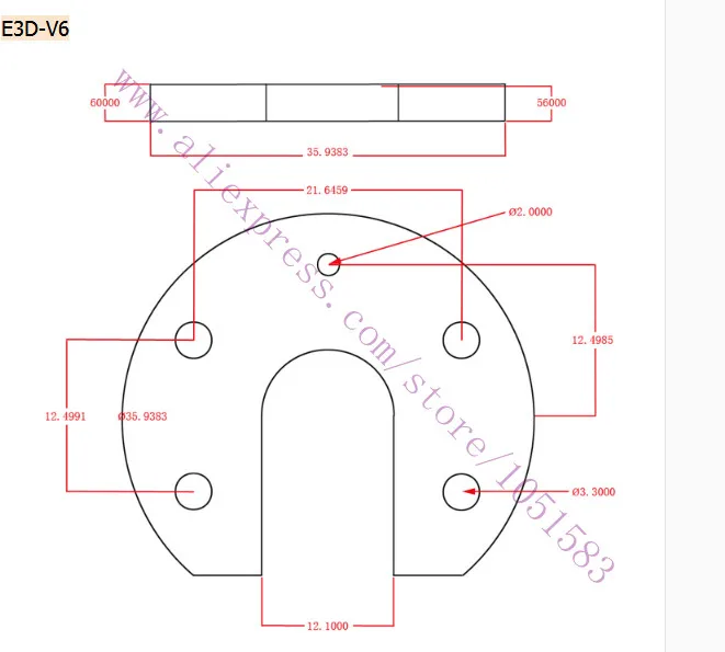 2 шт. MKIV hotend / V5/ V6 Hotend J-head Hot End алюминиевая пластина крепления U-образный монтаж f/