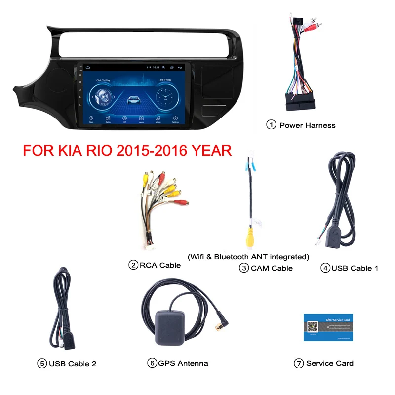 Model 1 Android 8,1 автомобильный DVD мультимедийный плеер для Kia RIO K3 2012- gps Навигация стерео радио рекордер BT - Цвет: Model 1