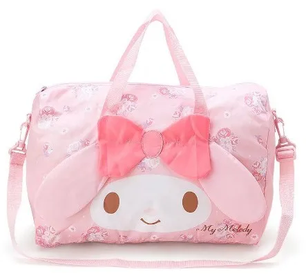Складная дорожная сумка на колесиках с милым мультяшным принтом Hello Kitty My Melody для