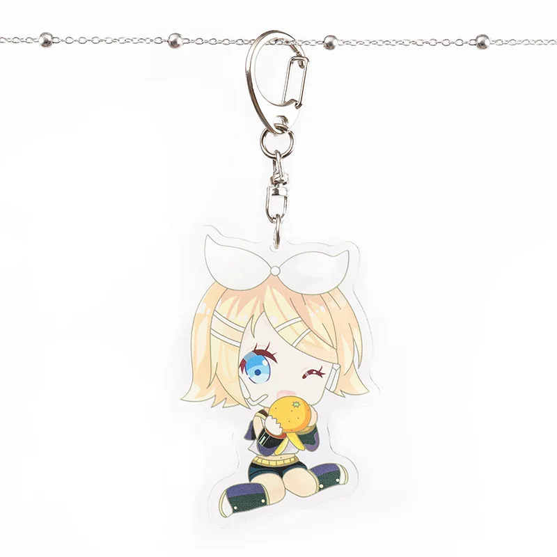5 Мультфильм Luo Tianyi Hatsune Мику акриловый брелок Yuezheng Ling Yan He Yuezheng Longya милый смешной кулон брелок Llavero детская игрушка - Цвет: 5