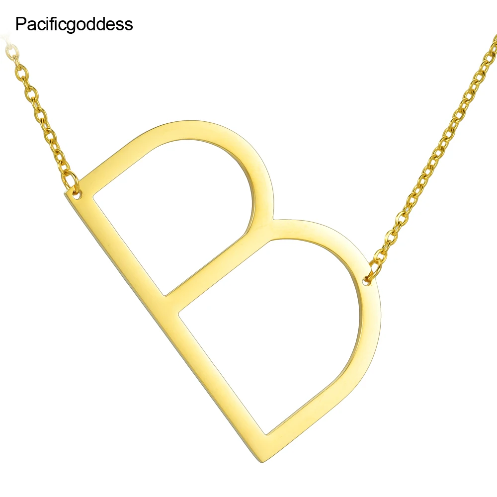 Цвет золотистый ожерелье с буквами покрытием 'от А до Z &quotкулон из нержавеющей