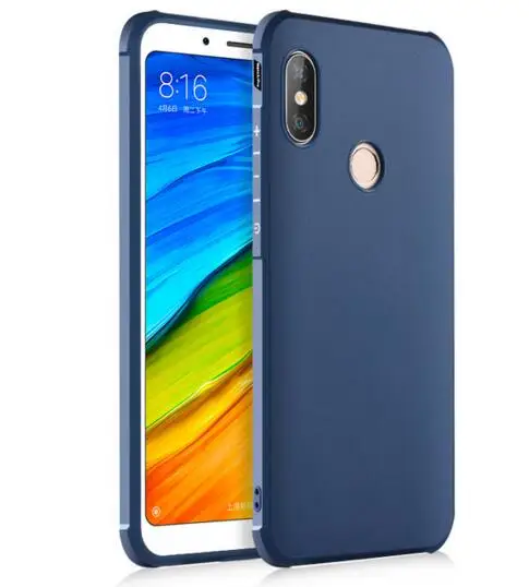 COCOSE противоударный силиконовый чехол для Xiaomi Redmi Note 5 6 матовый 3D Dragon Armor футляр для Redmi 4x 4A 5A 5 Plus Pro - Цвет: blue
