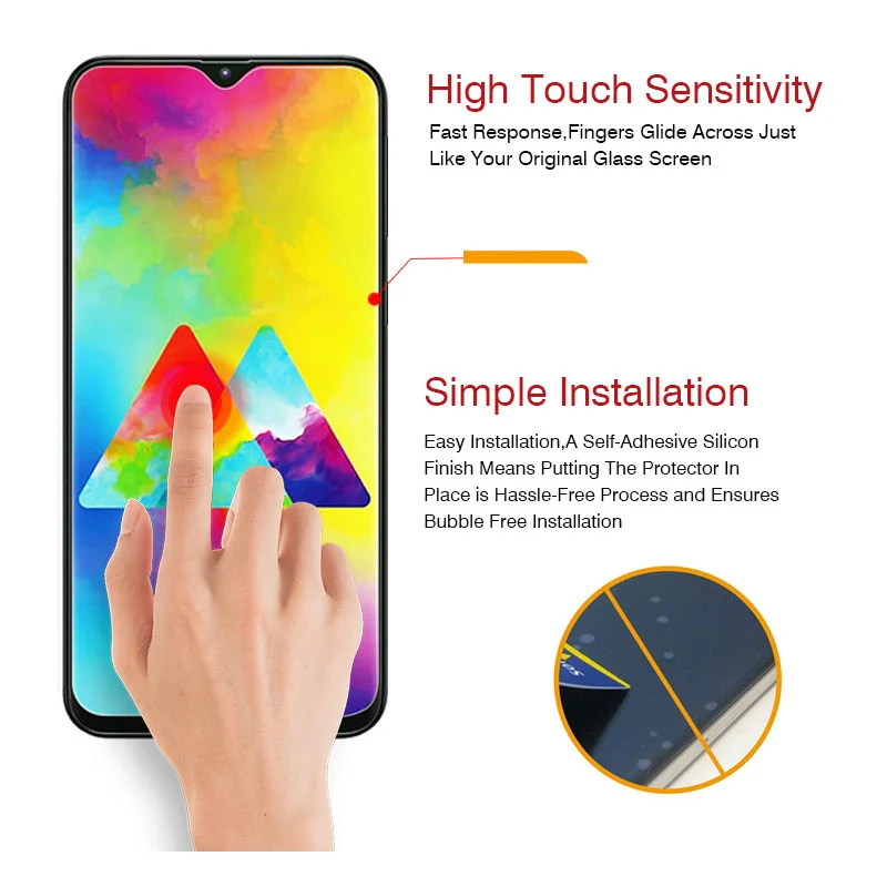 Закаленное стекло 9h для Samsung Galaxy A50 защитная пленка экрана A30 A70 70 30 50|Защитные
