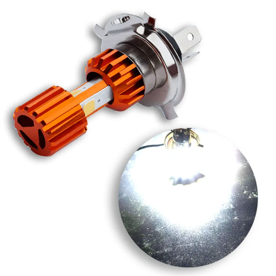 Мотоцикл H4 LED COB 18W 2000LM фара для мотоцикла белый свет аксессуары авиационный