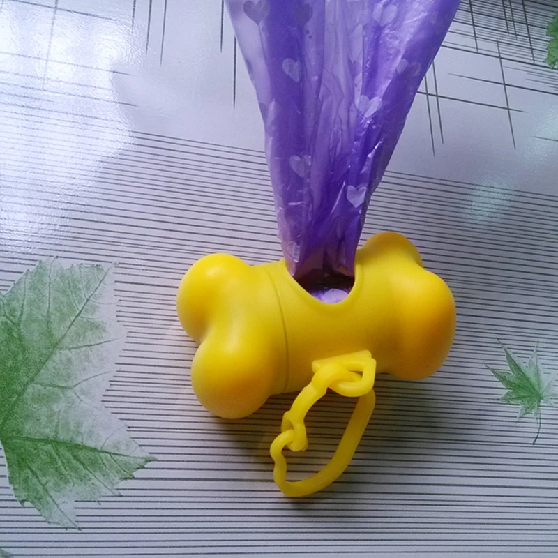 Корм для питомцев сумка дозатор собаки милый чехол в форме кости уборщика