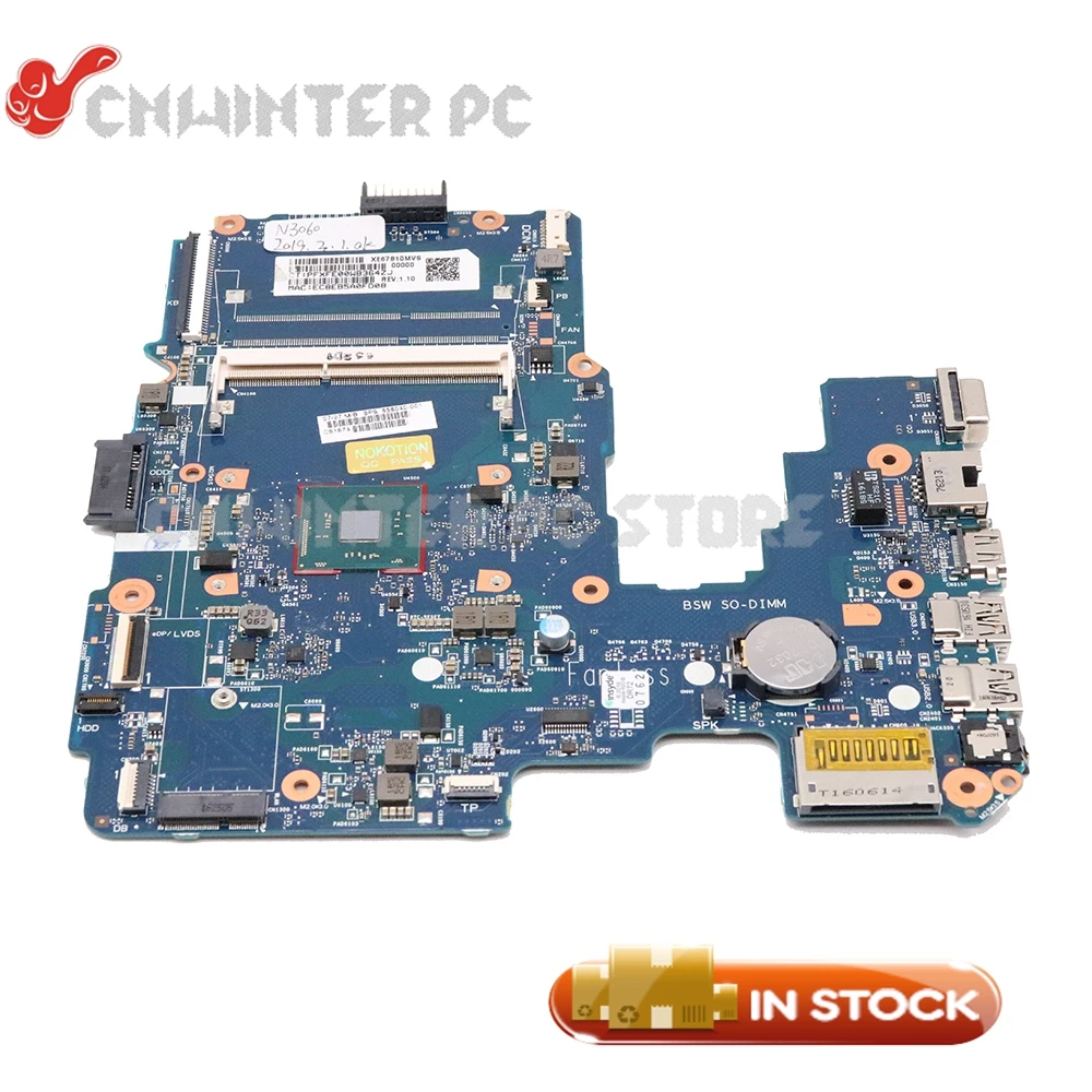Материнская плата NOKOTION HP 14 am am004la для ноутбука 858040 501 601 001 6050A282331 MB A01 N3060 ЦП