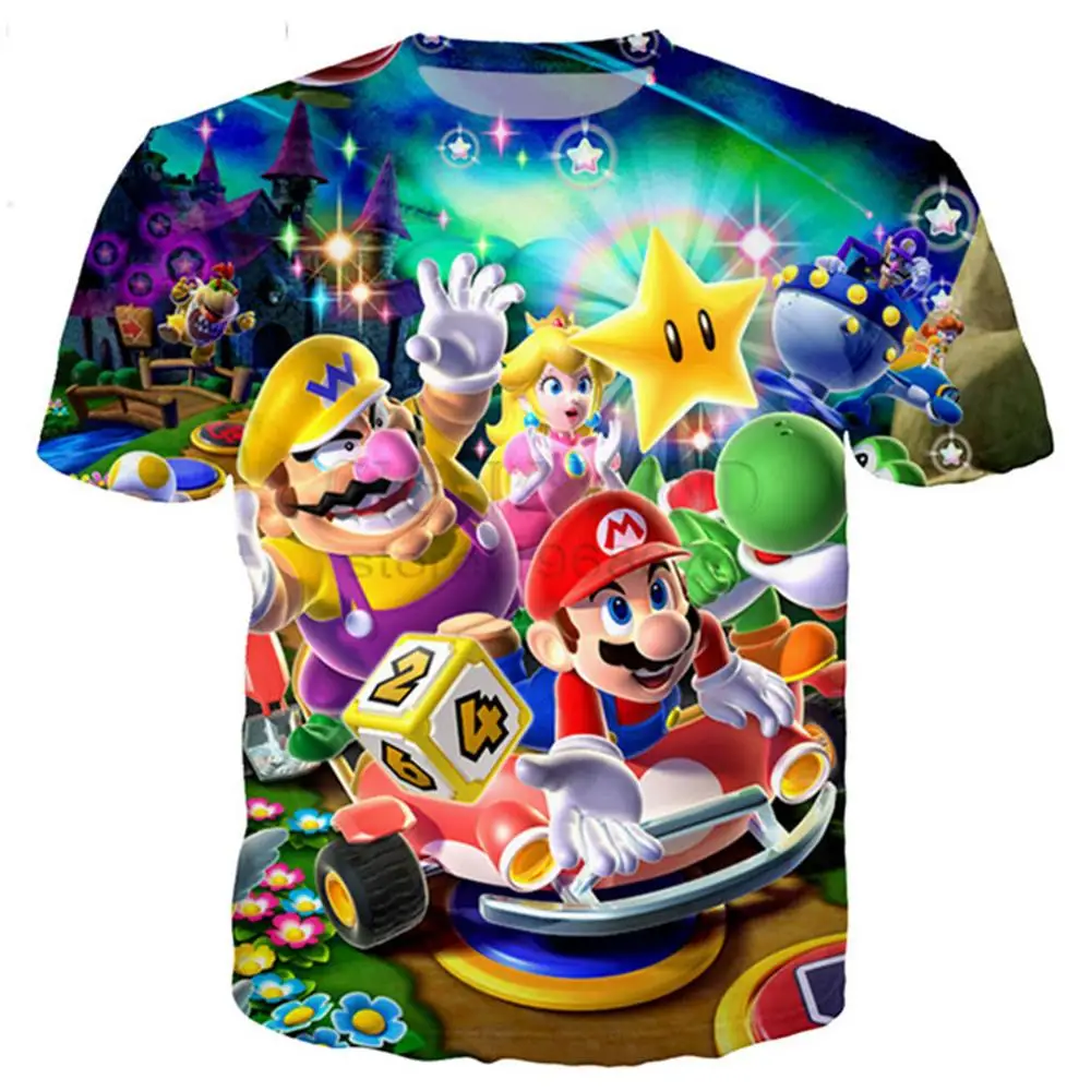 Новая классическая Футболка серии Super Mario для мужчин и женщин новинка модная