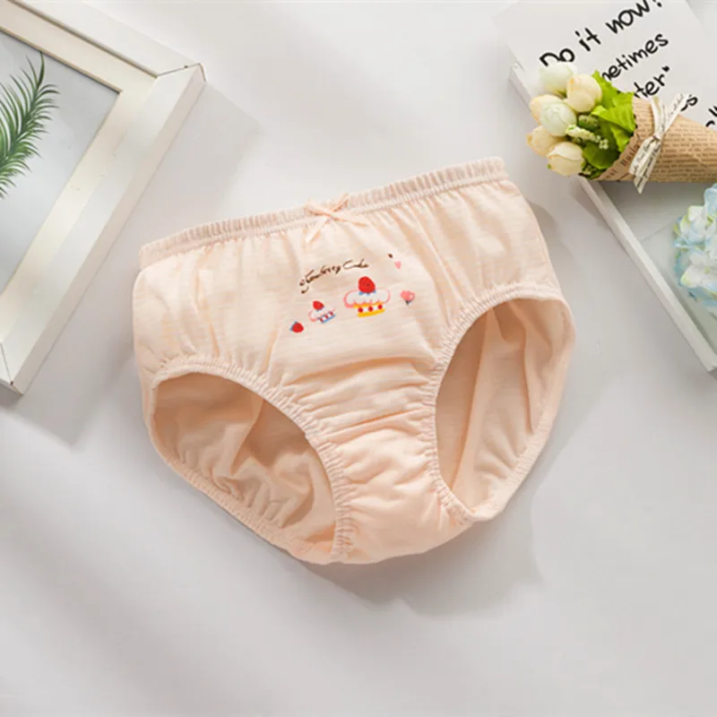 Высокое качество 5 шт. очаровательный карамельный цвет трусики для девочек