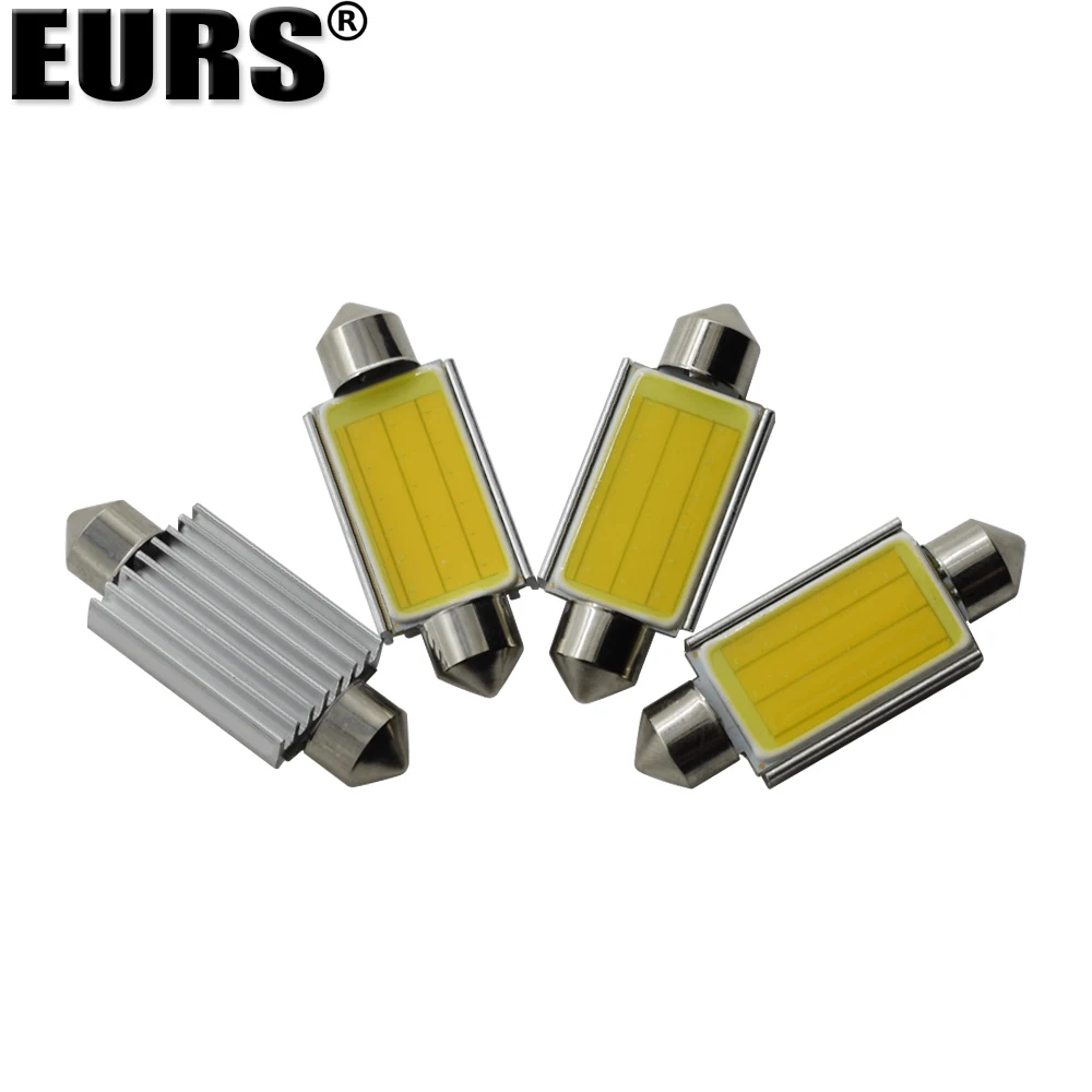 2 шт. гирлянда 40 мм Светодиодная лампа C5W C10W супер яркий COB LED Canbus Error Free авто
