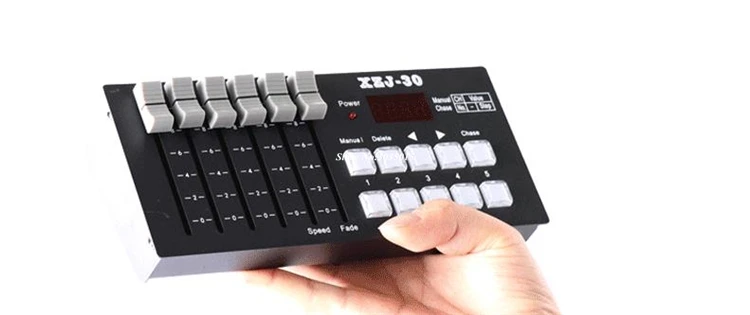 Для клубной вечеринки с диджеем шоу мини DMX512 консоль ступенчатый регулятор освещения аккумуляторная батарея портативная для вечерние концертные DJ шоу Бар паба