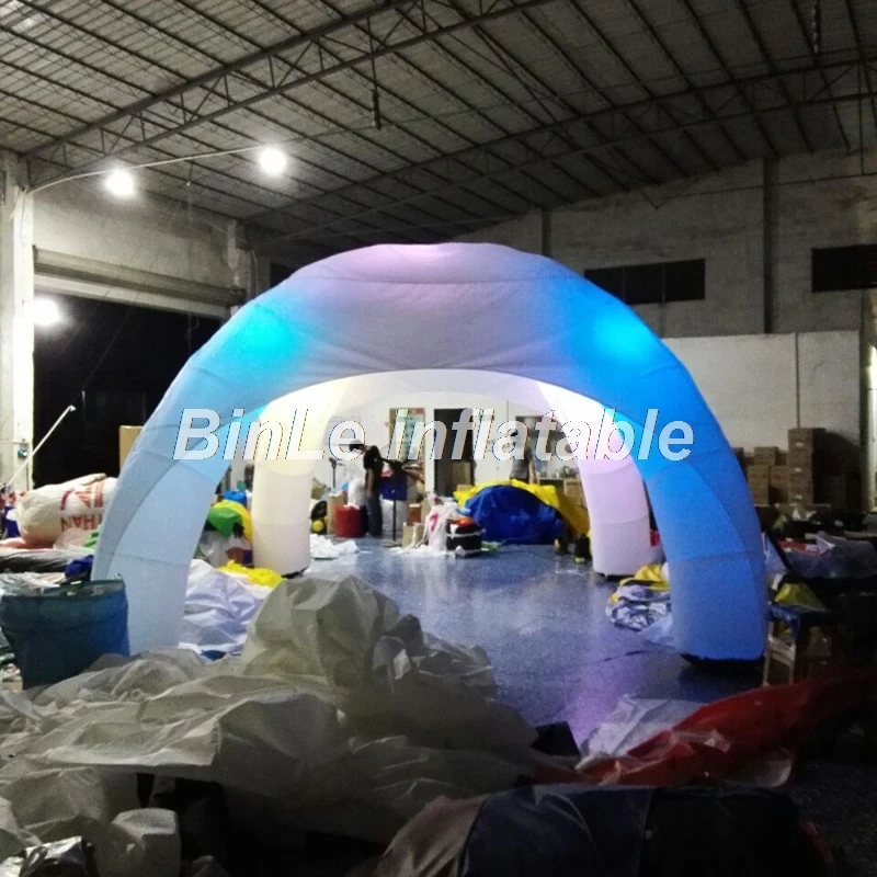 Cheap super quality 6x3m inflatable tent with led event party spider dome white air for sale | Игрушки и хобби
