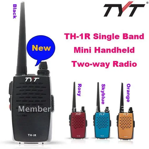 

New Arrival TYT TH-1R Single Band VHF:136-174MHz/UHF:400-470MHz 2 Watts Mini Handheld Two-way Radio