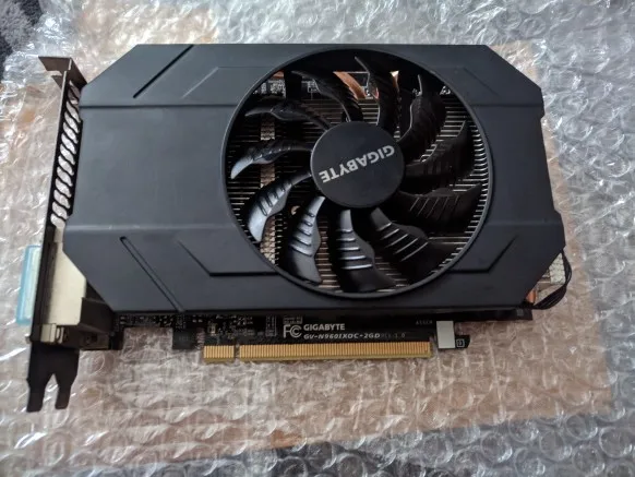 Б/у Видеокарта GIGABYTE gtx 960 2 Гб 128 бит GDDR5 видеокарты для nVIDIA VGA карты Geforce GTX960 Dvi Hdmi используется gameGV-N960IX