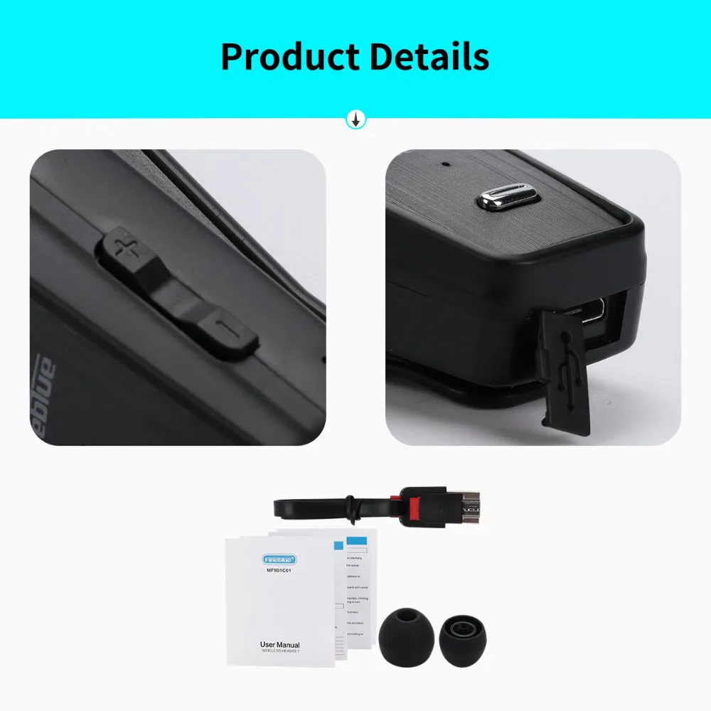 Fineblue F980 Беспроводная деловая bluetooth-гарнитура спортивные наушники для водителей