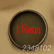Antique Bronze 18mm 20 шт Винтажная заколка для волос, заколки, пряжки, крепежи 12 мм кабошон камея пустая основа лоток ободок DIY Hearwear ювелирных изделий - Цвет: Antique Bronze 18mm