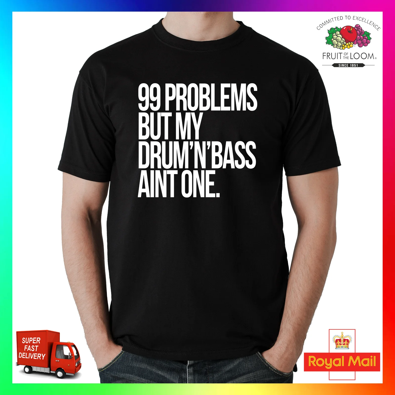 99 проблем но мой барабан N Bass Aint One Футболка DJ 12 &quotDnB Harajuku топы модная Классическая
