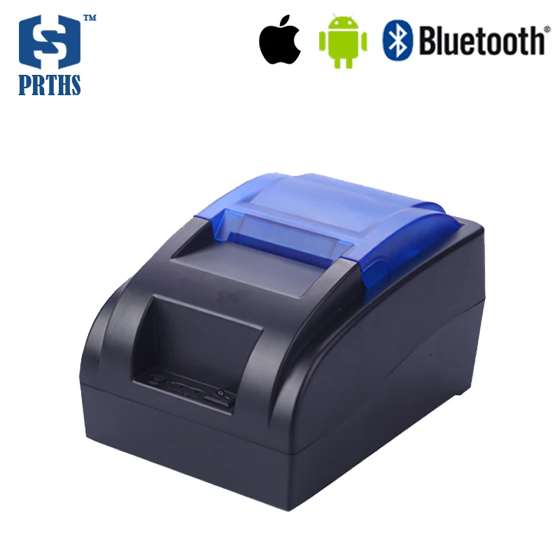 

Cheap Bluetooth thermal receipt printer with Blue or gray top cover new 58mm pos printer machine for Android & IOS HS-58HUAI