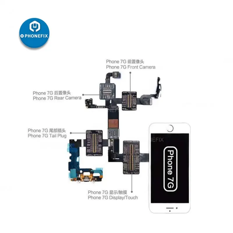 Контрольный кабель QIANLI iBridge FPC для iPhone 6 6P 6S 6SP 7 7P 8 8P X XS XSMAX Touch Передняя и задняя