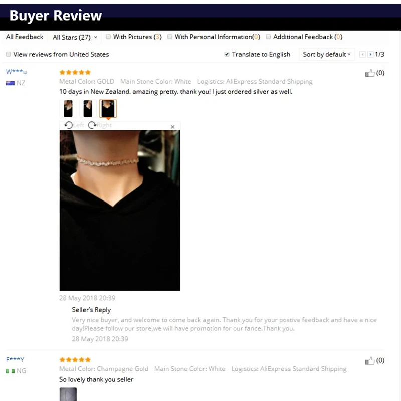 Рождественский ошейник с кубическим цирконием хадияна регулируемой цепочкой