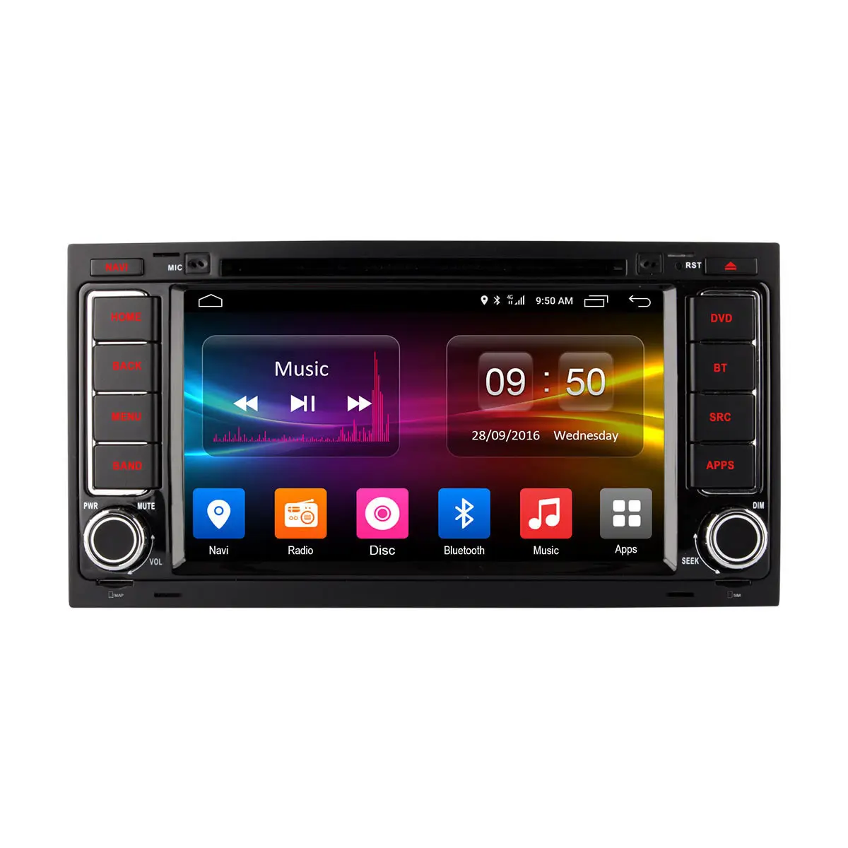 Black for VW Ownice C500 Android 6,0 Восьмиядерный 32G R0M автомобильный dvd-плеер для Volkswagen Touareg T5 мультиван транспортер gps Navi 4G LTE сеть - Цвет: Black for VW