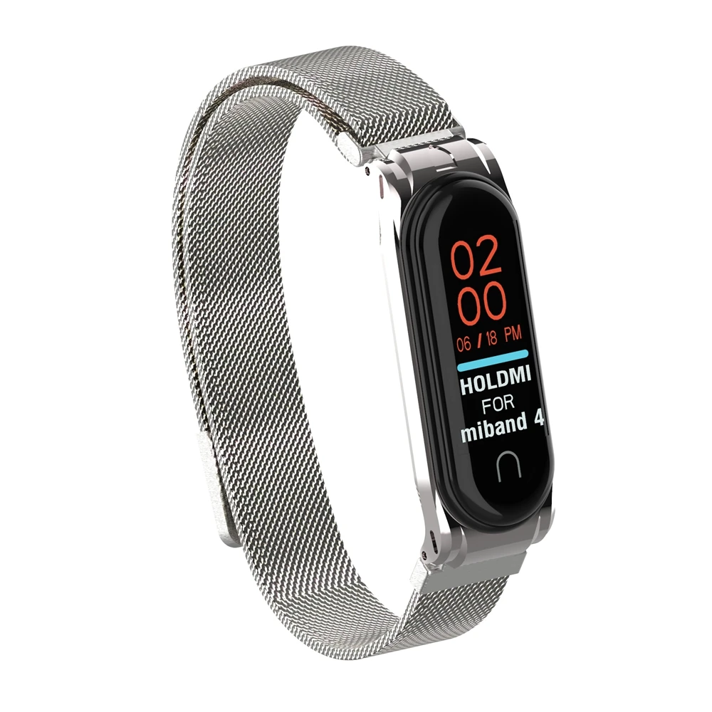 Для mi band 4 3 ремешок металлический магнитный браслет для Xiaomi mi band 4 умный браслет Сменные аксессуары для Xiao mi band 4