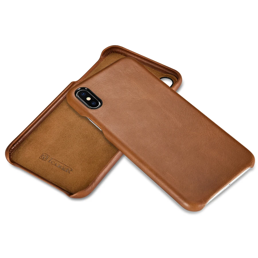 Icarer, чехол из натуральной кожи для iPhone XS MAX, чехол, винтажная задняя оболочка для Apple iPhone XS MAX, тонкий чехол для сотового телефона s