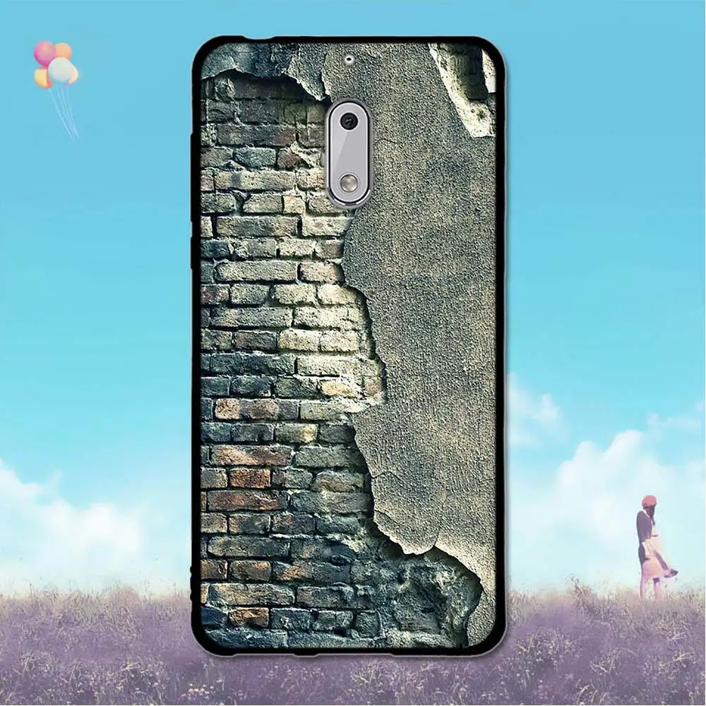 Чехол для Nokia 6 задняя крышка Nokia6 5 дюйма цветочный рисунок телефона TA-1021 TA-1033