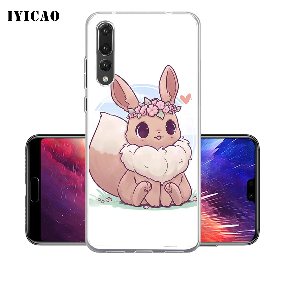 Мягкий силиконовый чехол для телефона IYICAO с милым мультипликационным принтом