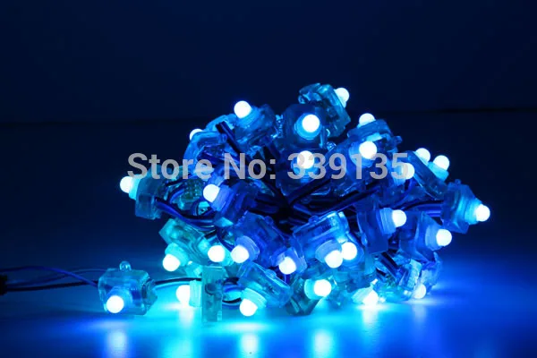 12mm WS2811 LED Pixel light square shape full color 50pcs a string DC5V input Waterproof IP68 led pixel module | Лампы и освещение