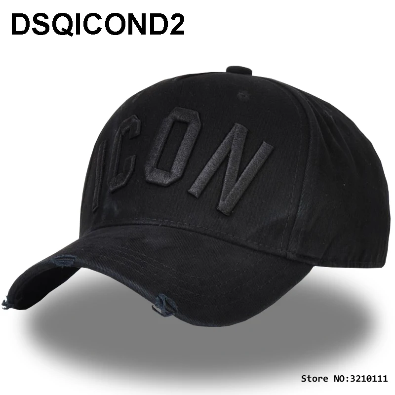 DSQICOND2 бренд буквы DSQ значок Кепка шапки сплошной узор шляпы Casquette папа Ковбой шляпа бейсбольная Кепка Snapback Кепка для мужчин Wom