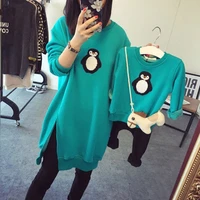 fashion parent child outfits family hoodie family matching outfits mother kids cartoons clothes for mother son girls boy
