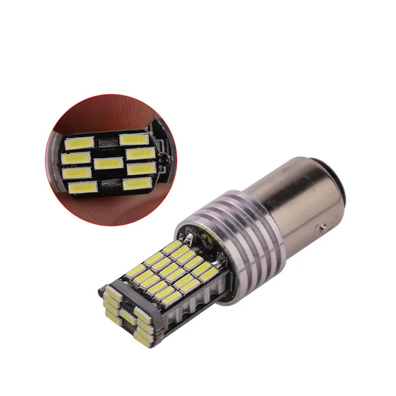 BRIDAY 2x 45SMD 12V Signal Lamp Ba15s Led Canbus P21W 1156 R5W PY21W Bau15s Car Turn Light Rear Reverse White | Автомобили и