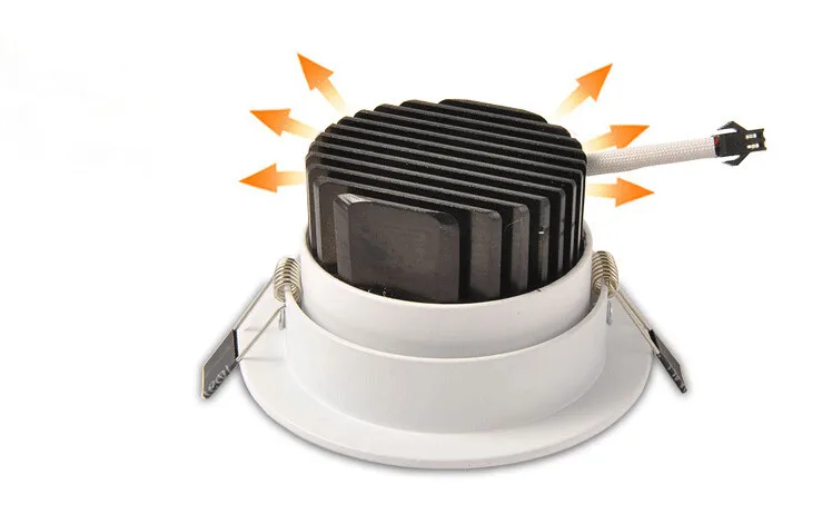 Бесплатная доставка 1 шт. утопленный светодиодный потолочный светильник с cob