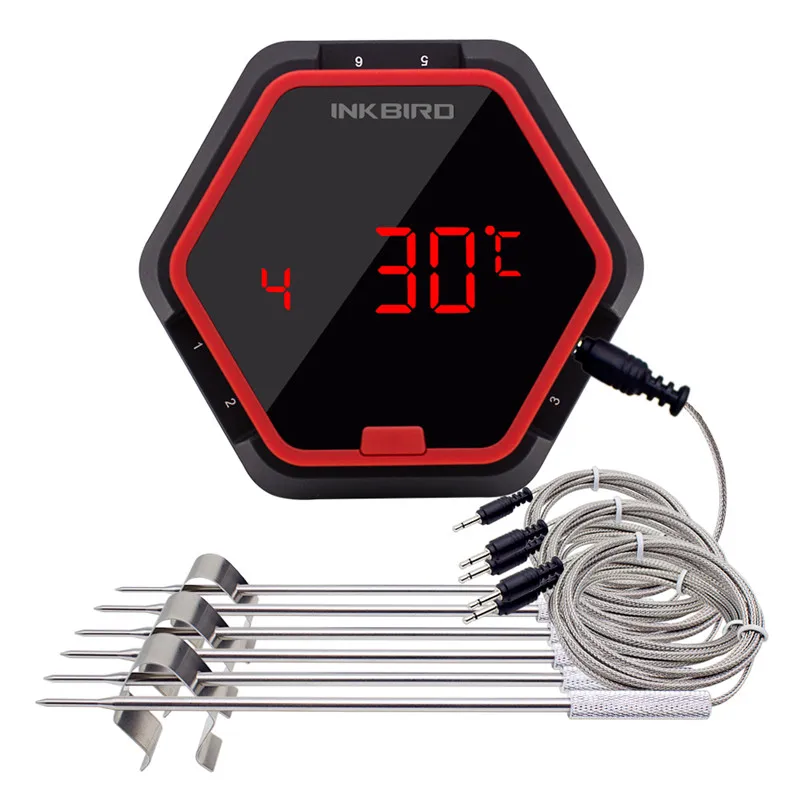 IBT 2X 4XS 6X3 типа, Bluetooth беспроводной термометр для приготовления пищи, барбекю, IBT-6XS зонды и таймер для духовки, мяса, гриля, бесплатное управление приложением
