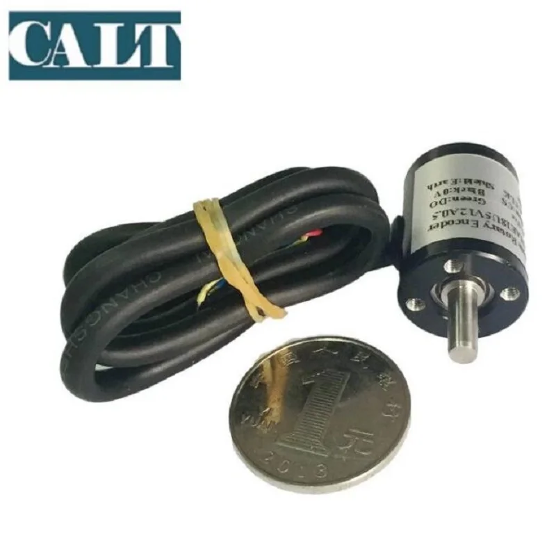 CALT 18mm Tiny 4mm Shaft Hall Angle Encoder 360 SSI Output 5v 10 12 bit HAE18 Magnetic Absolute Encoder 3.3v 12 bit